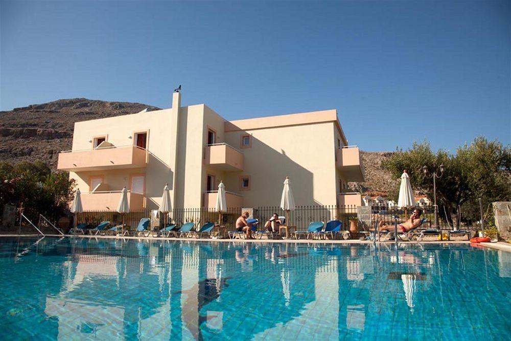 Lindos Blue Sky Aparthotel Exterior foto